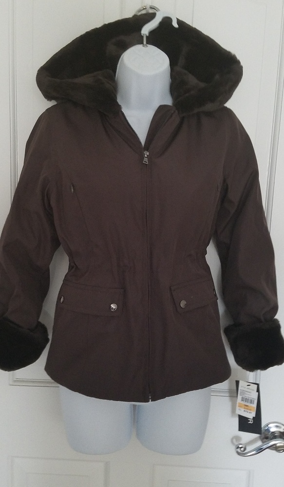 Brand New Andrew Marc Faux-Fur Winter Jacket (7-8)